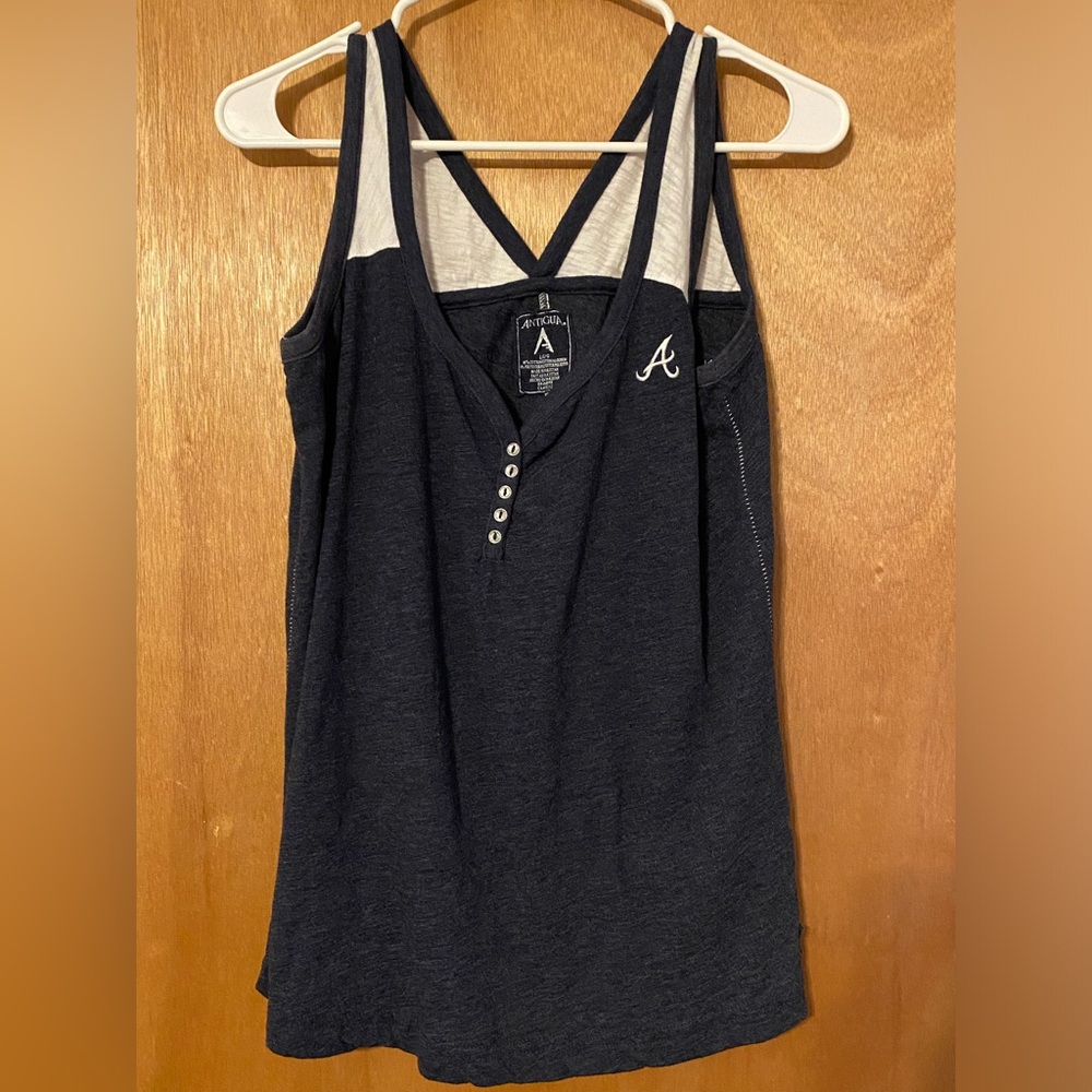 Antigua Atlanta Braves Tank Top